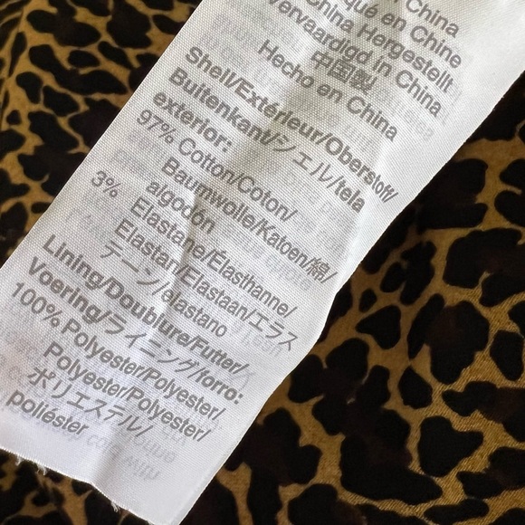 J.Crew Sleeveless Leopard Animal Print Cotton Sheath Dress Size 4 - Picture 11 of 14